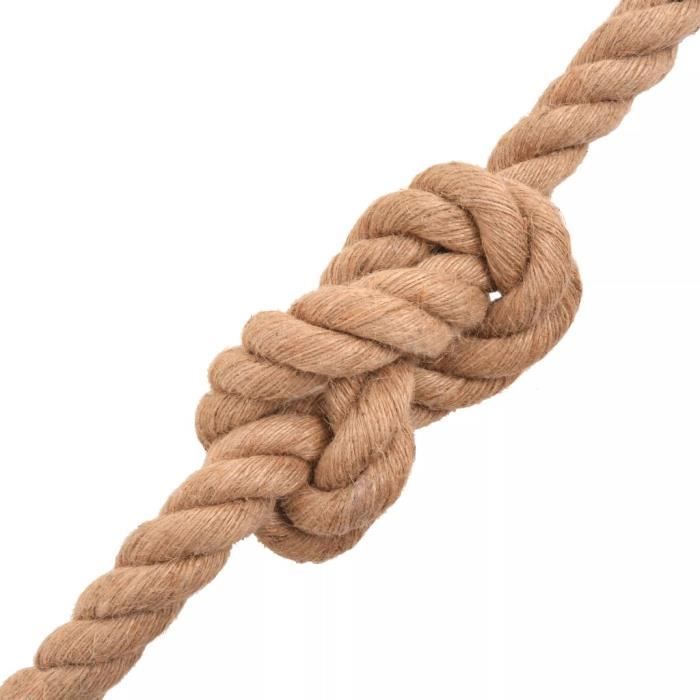 Corde - vidaXL - 91271 - Jute 100 % naturelle - 6 mm d'épaisseur - 500 m de longueur
