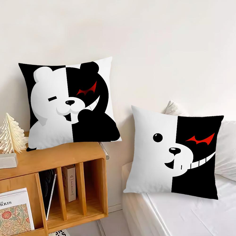 Game D-danganronpa Cool bear cushion cover Pillow Case Pillowcase Soft Skin Friendly & Comfortable with a Hidden Zipper