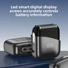 Two-in-one Reciprocating Razor with Digital Display, Magnetic Attachment, Three Blades, Portable Multi-functional Electric Trimmer