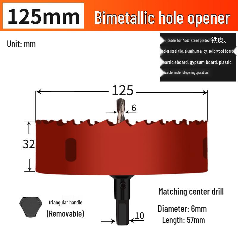 Bimetal Multifunctional Hole Saw for Wood, Gypsum, Metal & Plastic