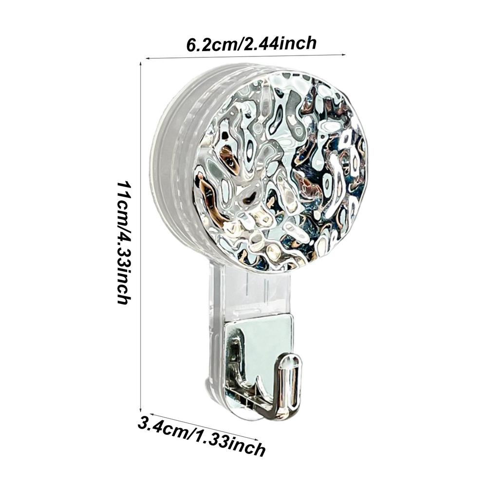 

Vacuum Waterproof Hooks For Clothes Coat Hangable Hook Non-Marking Suction Cup Hooks Storage For Kitchen Bathroom Wall серебряный