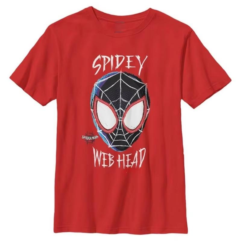 

Летняя Хит Продаж Хлопковая Красная Футболка с Рисунком Человека-Паука Marvel Мужская и Женская Больших Размеров Повседневная Толстовка S