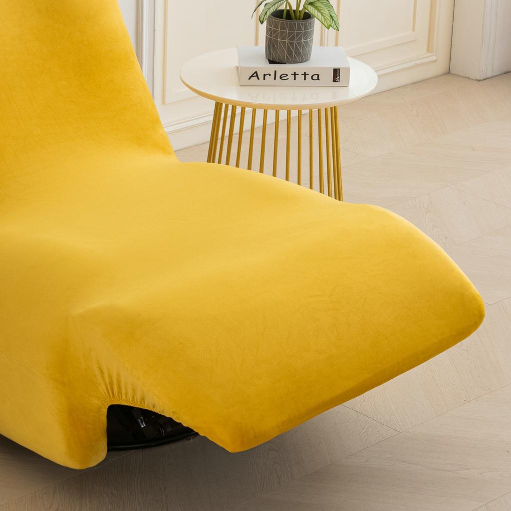 Coperture per Divano Basso Senza Braccioli in Velluto Elasticizzato Copertura Singola per Divano Copertura Protettiva Slipcover per Divano da Salotto Copertura Integrale per Soggiorno