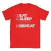 Couple Tshirt Monster Hunter Eat Sleep Hunt Repeat Gaming Tshirts Harajuku Summer Tee Shirt Casual 100 Cotton Clothing