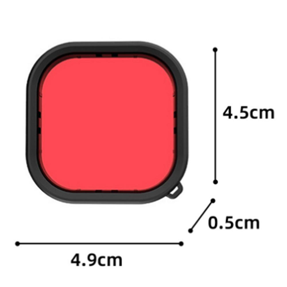 For GoPro Hero 12/11/10/9 Action Camera Waterproof Case Lightweight PC Filter Lens Accessories