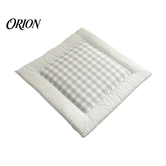 Chair Cushion for Dining Room Square Plaid Pad with Ties, Cotton Linen Breathable Seat Cushion, Buffalo Check Home Office Chair, 16 X Inch Non