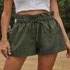 Women's High Waist Loose Fit Wide Leg Shorts Casual Summer Drawstring Pants