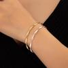 Fashion twist bracelet, simple temperament, niche line design, high-end open bracelet