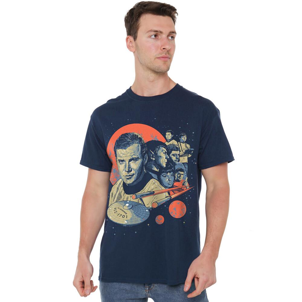 Star Trek Trek Poster T-Shirt S-5XL Navy M
