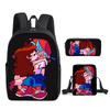 Classic Funny Friday Night Funkin 3D Print 3pcs/Set Pupil School Bags Laptop Daypack Backpack Inclined Shoulder Bag Pencil Case