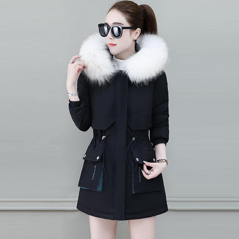 Winter Coat Women Parka Fashion Long Coats Hoodie Fur Warm Jacket Outerwear