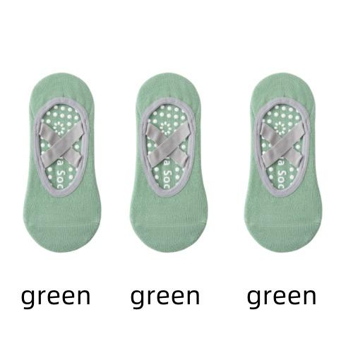 1/ 3 Perechi Șosete Profesionale Femei Yoga Silicon Antiderapant Balet Pilates Șosete Femei Fără Spate Respirabile Bandaj Șosete Sport Yoga