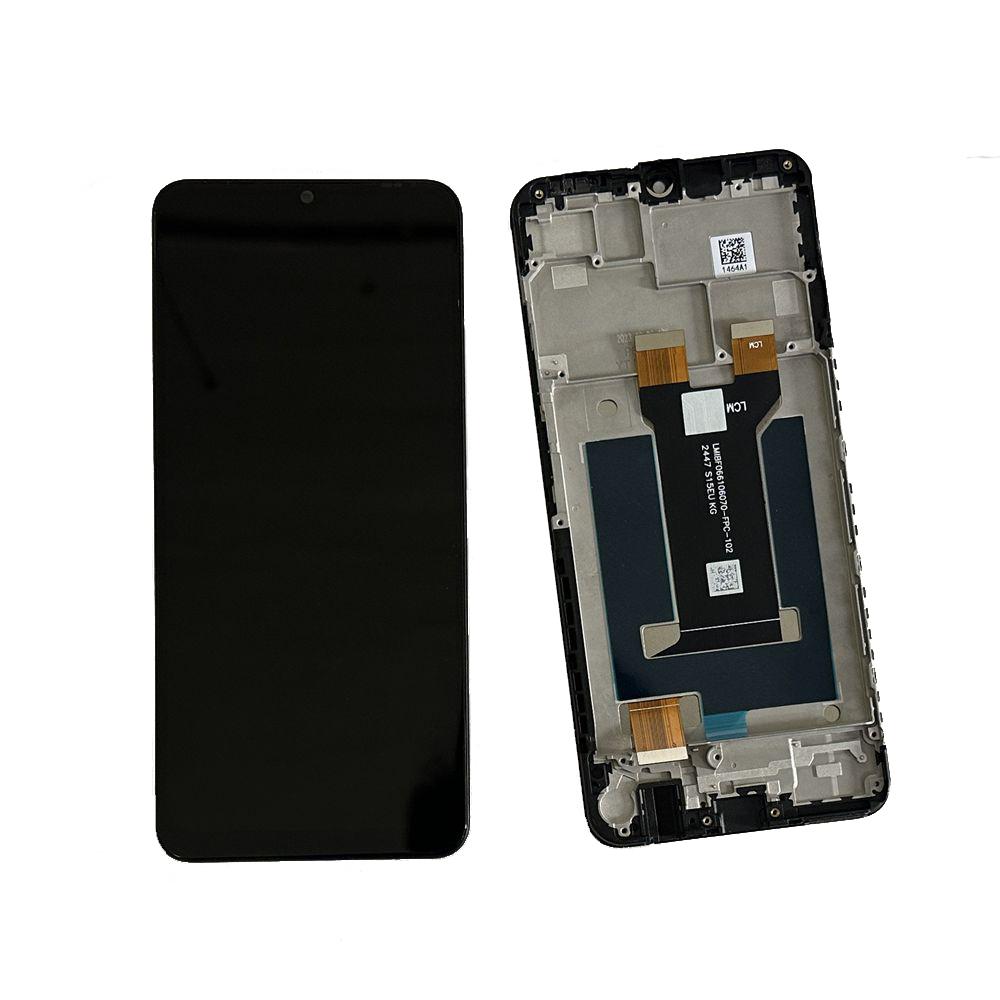 LCD Screen and Digitizer Full Assembly for ZTE Blade V40 Design With Frame;Black; + Tools