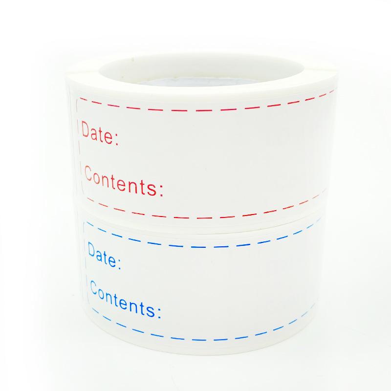 1x3 Inch Adhesive Refrigerator Storage Stickers for Bottles and Jars