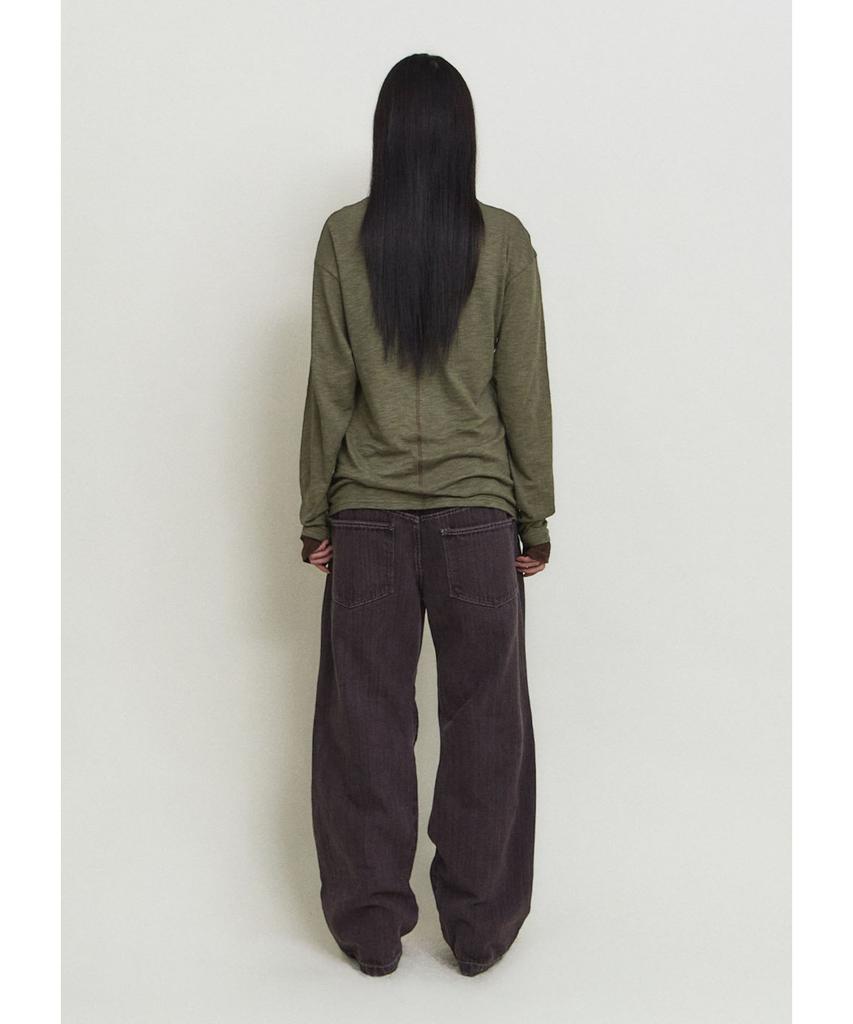 PARADIGMFILM [Ep.01] Dyed Herringbone Double Knee Pants (Burgundy)