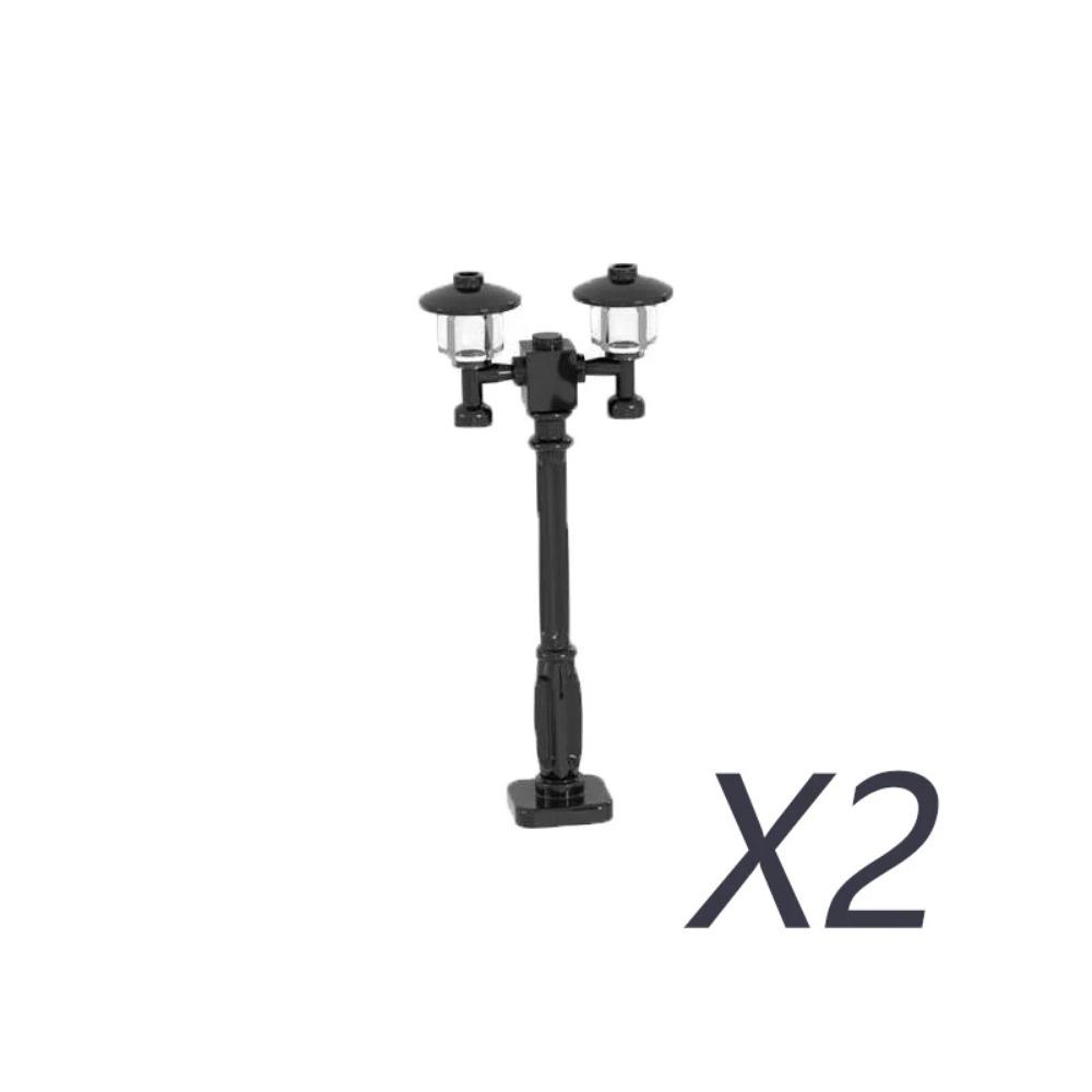 City Street Series Building Blocks Accessories Rail Transit Train Signal Light Railings Brick Toilet Flower Bed Phone Box Toy