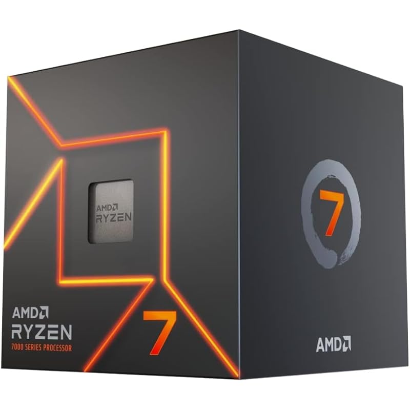 

AMD Ryzen 7 7700, with Wraith Prism Cooler 3.8GHz 8 cores / 16 threads 40MB 65W 100-100000592BOX 3 year warranty [product]