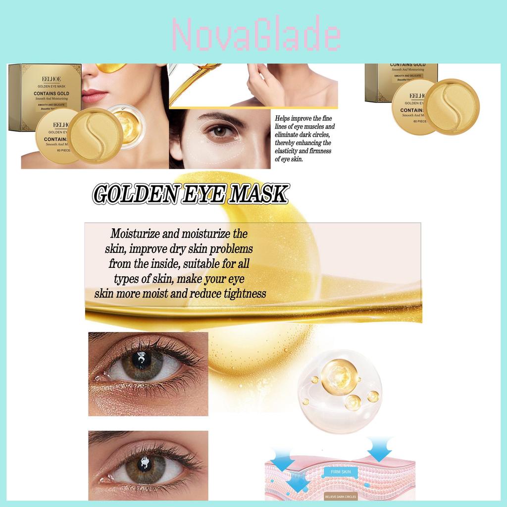 Eelhoe Moisturizing Eye Masks 60 Pieces For Hydrating And Refreshing Under Eye Skin