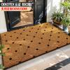 Imitation Coconut Palm Christmas Printed Floor Mat Door Absorbent Carpet Outdoor Door Mat Pvc NonSlip Foot Mat