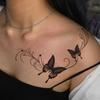 Fortgeschrittener Sinn für dunkle Persönlichkeit Retro Einfaches Schmetterling Tattoo Aufkleber
