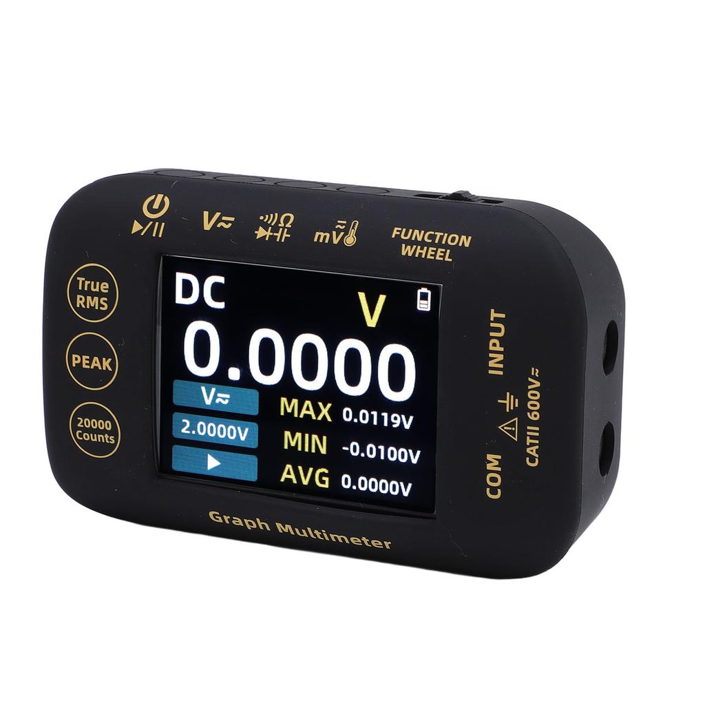 PV Digital Multimeter 20000 Counts 2.8 Inch TFT Screen Rechargeable Graphical Multimeter Photovoltaic Electrical Tester