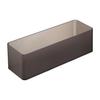 Stackable Drawer Organizers, Deep Type, 2-Piece Set, Black, Approx. W8 X D24 X H7.2cm, Tower, Cutlery Storage, Desk Tray,