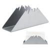 Triangular Napkin Holder Stainless Steel Stand Vertical Tissue Rack for Home Restaurant Hotel