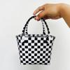 P Color Plastic Woven Handbasket Gift Basket Vegetable Basket Women's Bag Beach Bag