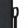 Retractable Side Awning Black 160 x 1000 cm
