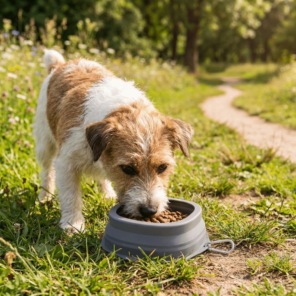 Prevent Overflow Silicone Pet Bowl Hanging Pet Food Dish Pet Water Bowl  Pet Feeding Supplies