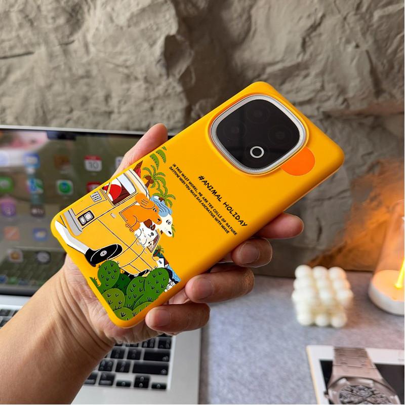 For IQOO 15 Ultra 15R/13/12 NEO 11/Neo 10 Z10 Z11 Turbo Z9 "Animal Holiday" Micro Matte Hard Phone Case/ Z9X Z8X Z7i NEO 9 Half Wrap Shockproof Cover