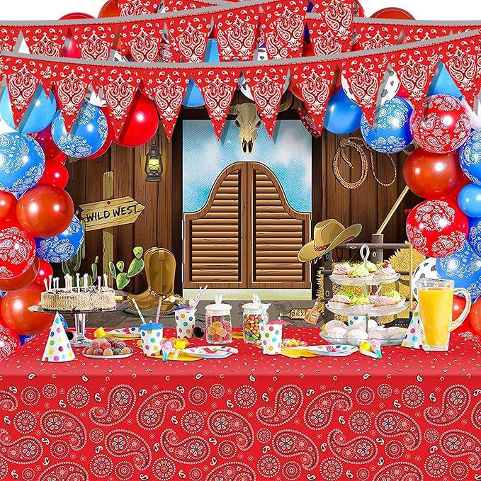 Western Cowboy Triangle Banner Decoration for Parties