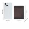 Anti-theft Brushed Genuine Leather Wallet, Retro Bag for Men, Short Vertical Wallet