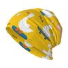 Cartoon Duck Print Warm and Soft Knitted Cap, Lightweight Casual Cap Loose Chemotherapy Cap Cancer Patient Headwear Gift