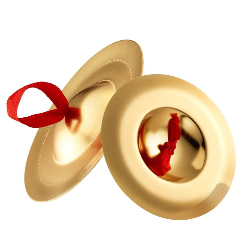 1 Pair Durable Belly Dance Finger Cymbal Brass Dancing Music Equipment Accessory