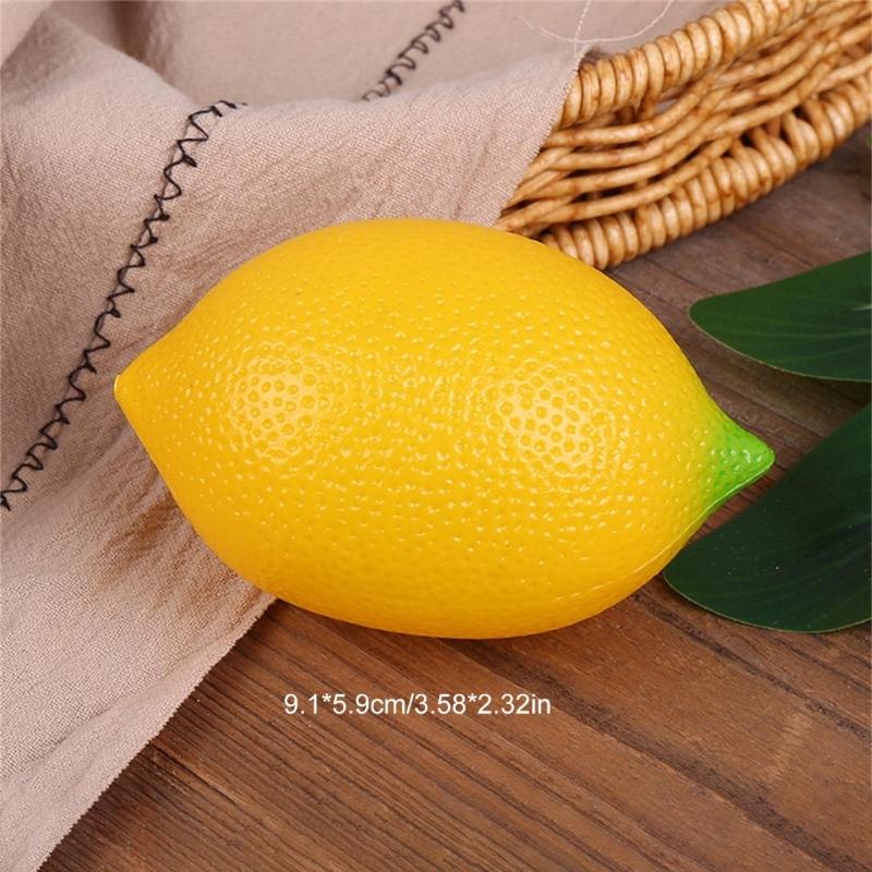 6Pieces Fruits Replicas Decorations User Friendly Simulation Fruits for Festival Decoration Realistic Home Accent
