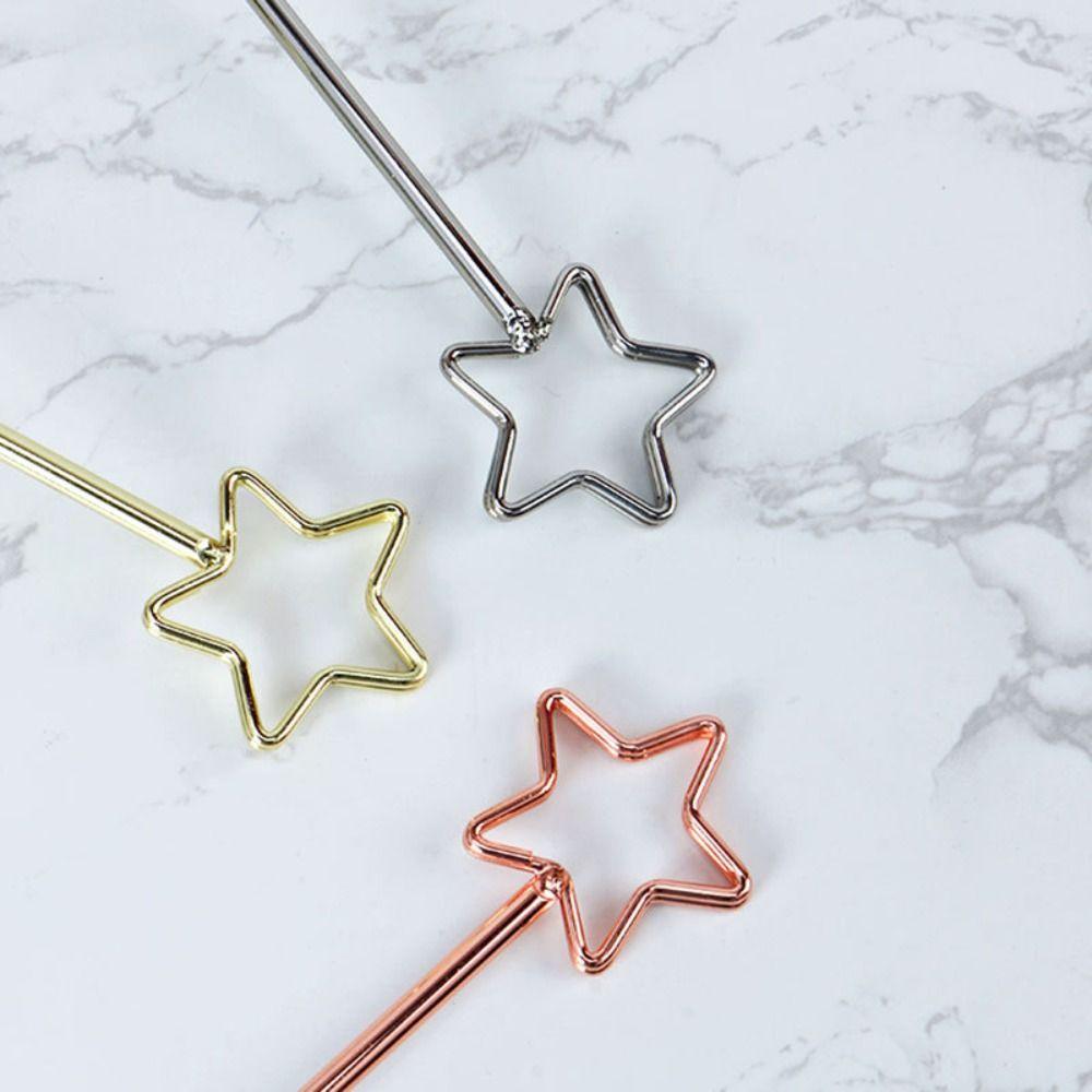 Stainless Steel Photo Clip Pentagram Card Holder New Note Clamp  Party Supplies