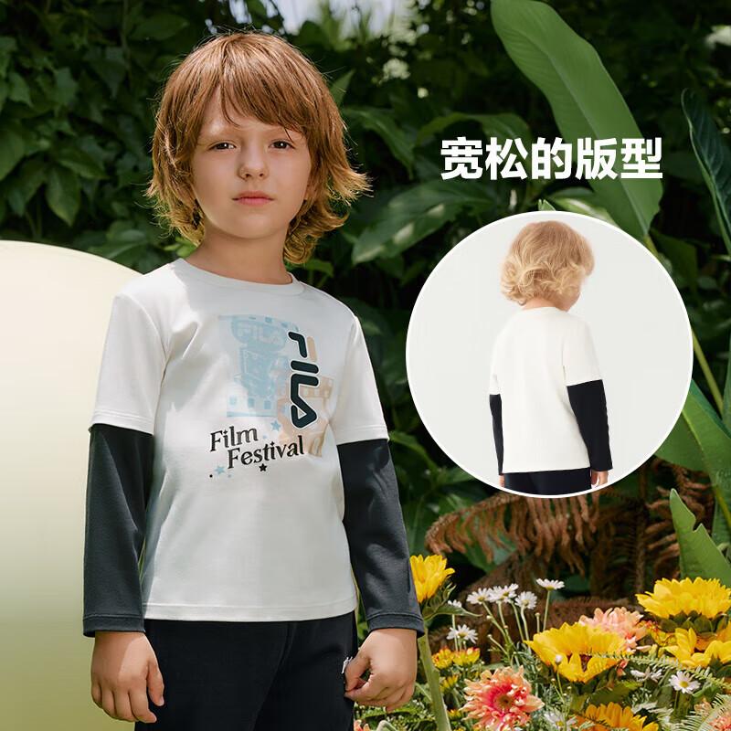 FILA Boys  Cotton Layered Long Sleeve T-Shirt 120
