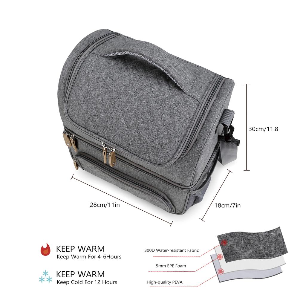 Multifunctional Mother And Baby Bag Waterproof And Insulated Bag To Keep Fresh Portable One-Shoulder Outdoor Mother'S Milk Bag