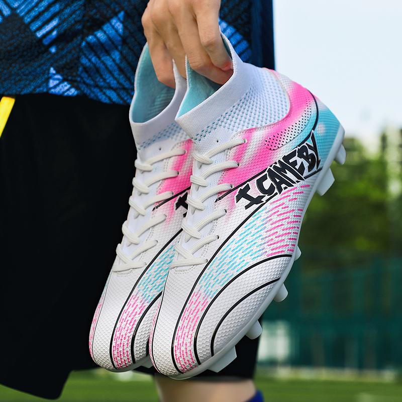 31-48 Große Fußballschuhe für Herren mit langen Nägeln, rutschfest, verschleißfest, TPR, künstliche Corthiro, Outdoor-Fußballschuhe für Jugendliche