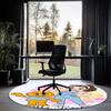 Mevr. Rachel Bedrukte Ronde Vloerkleed Tapijt Stoelkleed Vloerkleed Entree Deurmatten, voor Kantoorstoel Woonkamer Slaapkamer Keuken.