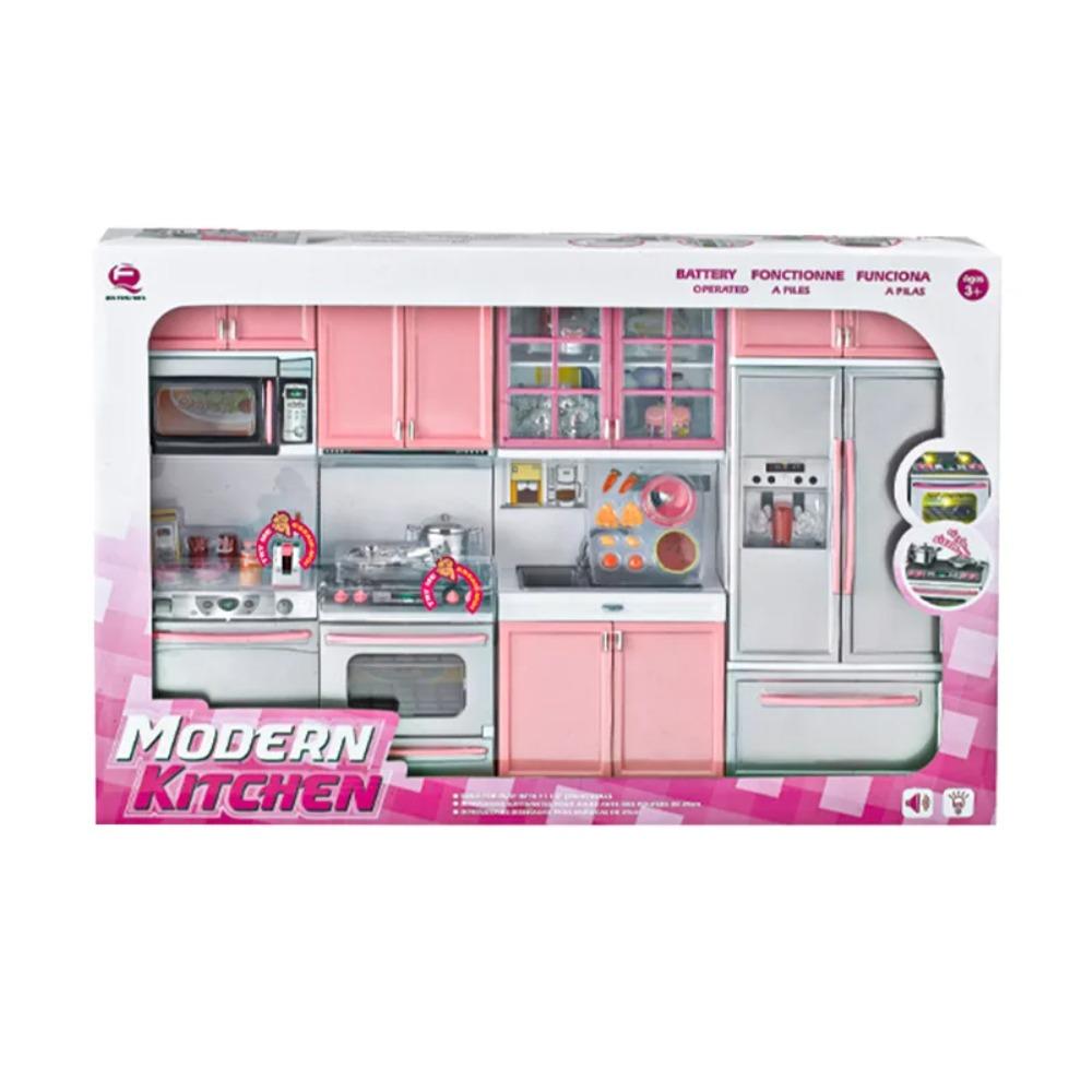 Kinderküchenspielzeug-Set Simulation Mini-Küchengeschirr Kühlschrankmodell Mädchen-Spielzeug Spielzeug-Geschenkbox 14+ Jahre