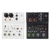 Compactly 2Channel Bluetooth-compatible Audios Mixer With 48V Phantoms Power For Studio Recording And Live Performances
