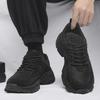 Men's Black Safety Shoes - Summer 2024: Durable, Trendy, Thick-Soled Construction and Sports Wear