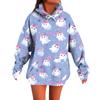 Women's Fashion Casual Halloween Print Long Sleeve Hoodie