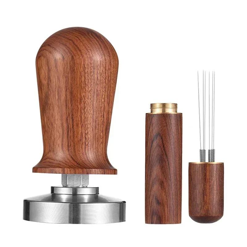 Coffee Tamper Spring Espresso Tamper 51mm 53mm 58mm Coffee Tampers and Coffee Stirrer Stainless Steel Tampers Coffee Accessories