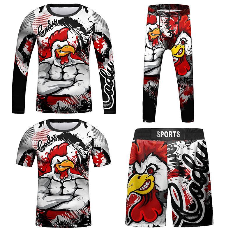 Kids' Sportswear Set: Breathable, Stretchable 4-Piece for Basketball, Football, Cycling & Outdoors
