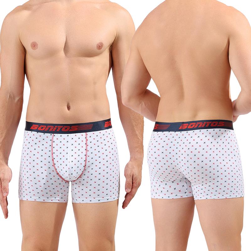 BONITOS 1 ks Pánské spodní prádlo s maskovacím potiskem pro muže Bavlna Pánské boxerky Pohodlné spodní prádlo