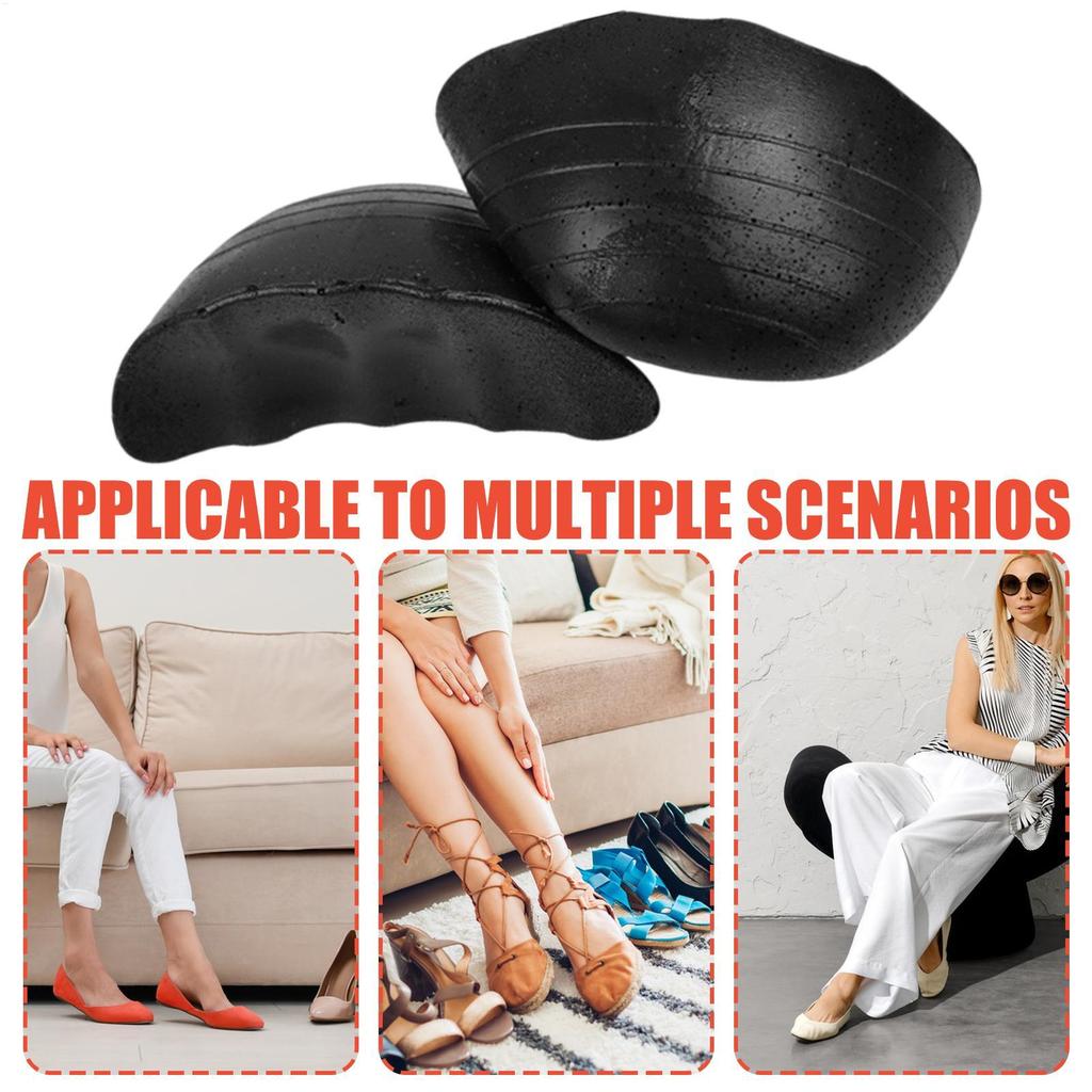 2pcs High Heel Toe Plug Shoe Insert Big Shoes Toe Front Filler Cushion Pain Relief Protector Shoe Accessories Pointy/Round Head