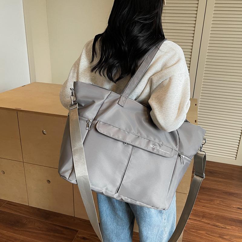 Tote bag fashion trend large capacity shoulder bag simple casual large backpack portable messenger bag